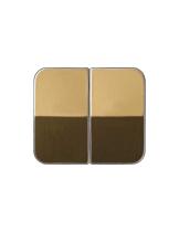 SIMON 75026-36 - TECLA DOBLE INT. SIMON 75 BRONCE ***