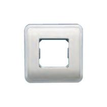 BJC 16662-B - PLACA 1 MOD. ANCHO/2 MOD. ESTR. BLANCO REHABITAT