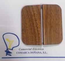 CEESE 1206 - TECLA DOBLE MADERA ROBLE CLARO M206***