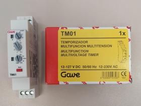 GAVE ELECTRO TM01 - TEMPORIZADOR MULTIFUNCION MULTITENSION TM01 24-230AC 24DC (F