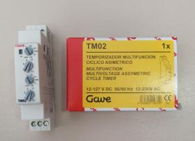 GAVE ELECTRO TM02 - TEMPORIZADOR MULTIFUNCION MULTITENSION TM02 24-230AC 24DC (F