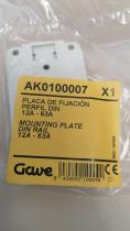 GAVE ELECTRO AK0100007 - PLACA FIJACION PERFIL DIN 12-40A (F009)