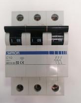 SIMON 68310-36 - MAGNETOTERMICO 3P C10 MANETA NEGRA