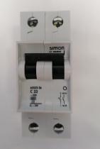  SIMON 65532-36 - MAGNETOTERMICO 1P+N C32 MANETA NEGRA