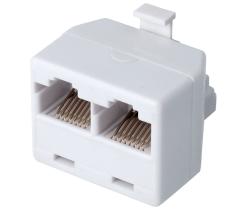 ELECTRÓNICA MOLGAR CON078 - ADAPTADOR RJ45 MACHO 2 HEMBRAS