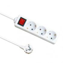 FABRILAMP 166421330 - ALARGADERA BLANCO CON INT 3 TOMAS 3X1.5MM 3M