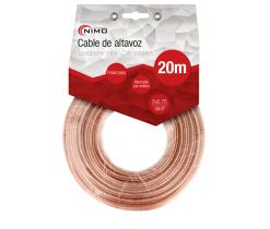 ELECTRÓNICA MOLGAR WIR9021-20 - CABLE PARALELO ALTAVOZ 2X0.75MM TRANSPARENTE