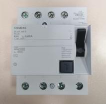 SIEMENS 5SM3346-0 - INTERUPTOR  DIFERENCIAL 4P 63A 30MA