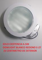 OUTLET CECODO 4075B - DOWNLIGHT EMPOTRAR BLANCO E-27 OSCALUZ