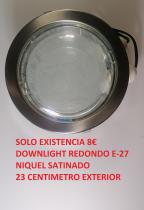 OUTLET CECODO 4429NS - DOWNLIGHT EMPOTRAR NIQUEL SATINADO REDONDO E-27 OSCALUZ