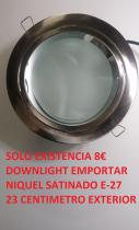 OUTLET CECODO 717CR26NS - DOWNLIGHT EMPOTRAR NIQUEL SATINADO E27 REDONDO HALOPACK