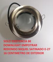 OUTLET CECODO 716CR13NS - DOWNLIGHT MINI  EMPOTRAR  NIQUEL SATINADO E-27 HALOPACK