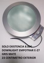 OUTLET CECODO 4075Z - DOWNLIGHT EMPOTRAR REDONDO GRIS E-27 OSCALUZ