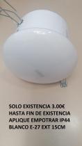 OUTLET CECODO 780018 - EMPOTRAR BAÑO E27 MAX.60W BLANCO